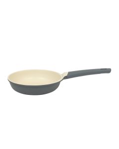 Oster Rooney 10 Inch Ceramic Nonstick Cast Aluminum Frying Pan in Grey