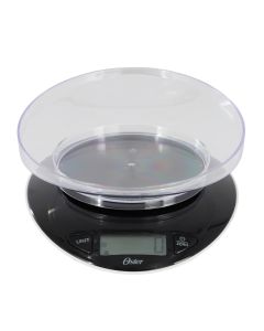 Oster Lydell 2 Piece Digital Kitchen Scale with Bowl in Black