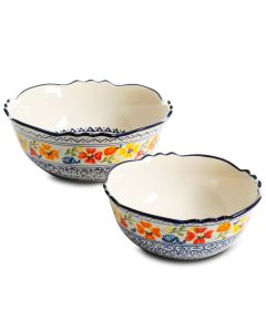 Gibson Home Luxembourg 2 Piece Stoneware Bowl Set