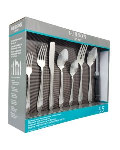 Gibson Home Wilmington Plus 55-Piece Flatware Set