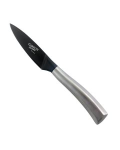 Gibson Home Opus 3.5 Inch. Stainless Steel Paring Knife with Black Blade