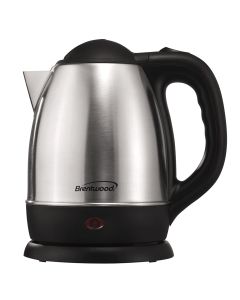 Brentwood 1.2 L Stainless Steel Electric Cordless Tea Kettle 1000W in Brushed Chrome