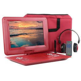 Trexonic 13.3 Inch Portable TV+DVD Player with Color TFT LED Screen and USB/HD/AV Inputs